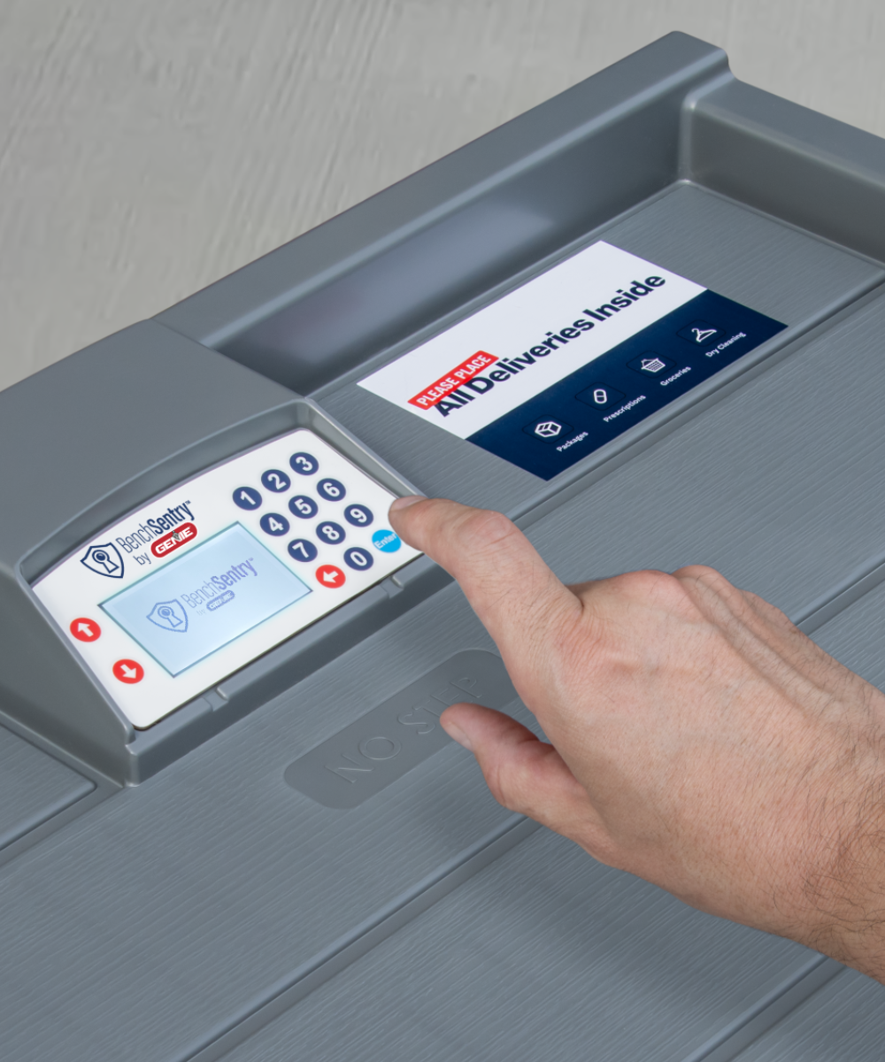 Finger_on_Keypad_of_BenchSentry_Connect