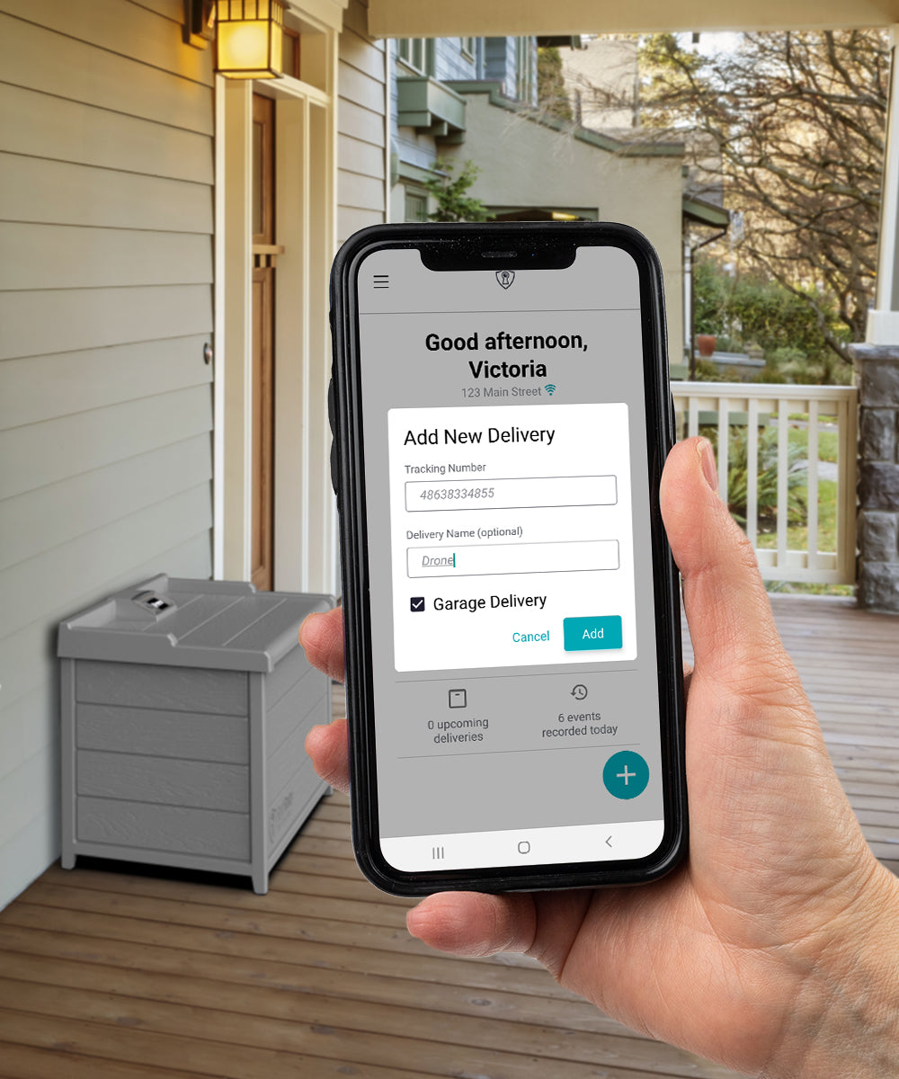Smart Phone with BenchSentry  app showing notification